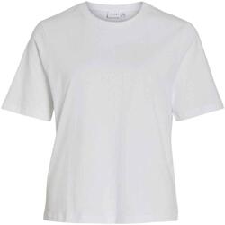 Vêtements T-shirts & Polos Vila  Blanc