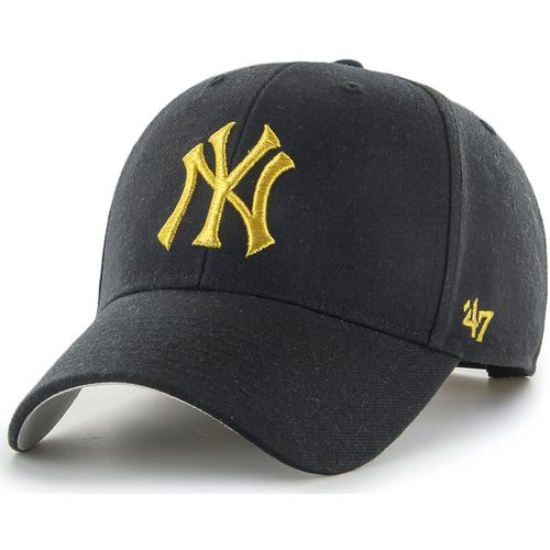 Accessoires textile Casquettes '47 Brand 47 CAP MLB NEW YORK YANKEES METALLIC SNAP MVP BLACK 
