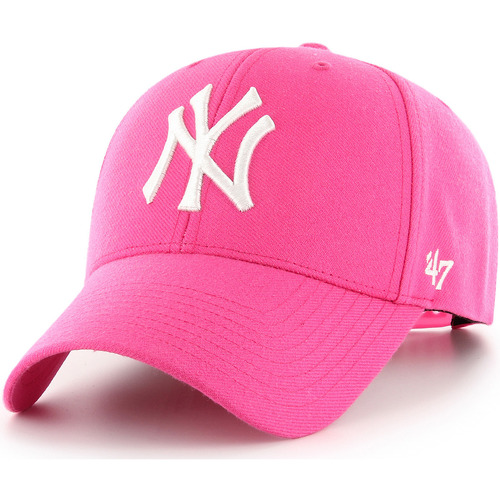 Accessoires textile Casquettes '47 Brand 47 shoe-care CAP MLB NEW YORK YANKEES MVP SNAPBACK MAGENTA 