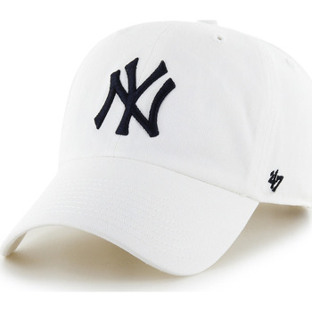 Accessoires textile Casquettes '47 Brand 47 CAP MLB NEW YORK YANKEES CLEAN UP WHITE 