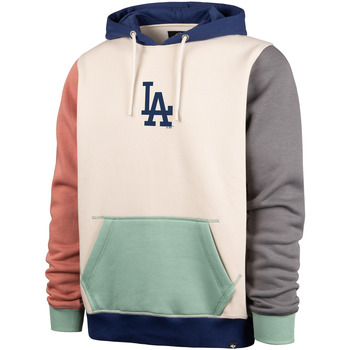 Vêtements Sweats '47 Brand 47 HOODIE MLB LOS ANGELES DODGERS COLOR BLOCK DUNLOE BONE 