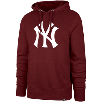Vêtements Sweats '47 Brand 47 HOODIE MLB NEW YORK YANKEES IMPRINT BURNSIDE RAZOR RED 