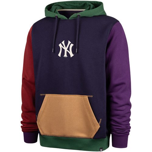 Vêtements Sweats '47 Brand 47 HOODIE MLB NEW YORK YANKEES COLOR BLOCK DUNLOE LIGHT NAVY 