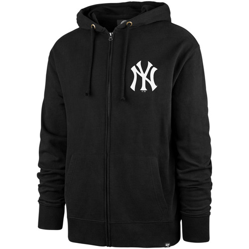 Vêtwo-tone Sweats '47 Brand 47 HOOD ZIP MLB NEW YORK YANKEES IMPRINT HELIX JET BLACK 