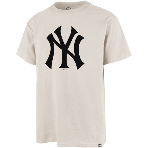 Vêtements Voir toutes nos exclusivités '47 Brand 47 TEE MLB NEW YORK YANKEES IMPRINT ECHO BONE2 