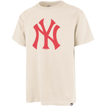 Vêtements T-shirts & Polos '47 Brand 47 TEE MLB NEW YORK YANKEES IMPRINT ECHO NATURAL 