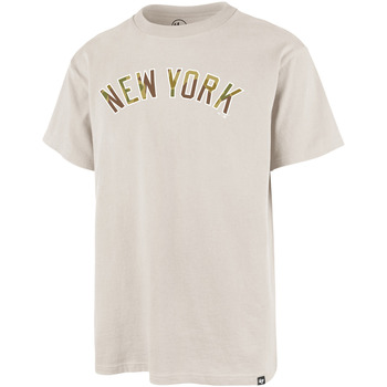 Vêtements T-shirts & Polos '47 Brand 47 TEE MLB NEW YORK YANKEES IMPRINT ECHO BONE1 