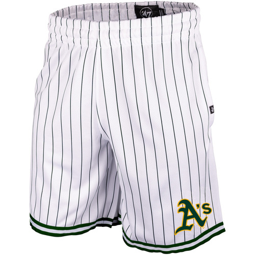 Vêtements Shorts / Bermudas '47 Brand 47 SHORT MLB OAKLAND ATHLETICS PINSTRIPED GRAFTON WHITE WASH 