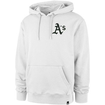 Vêtements Sweats '47 Brand 47 HOODIE MLB OAKLAND ATHLETICS LC BACKER HELIX WHITE WASH 