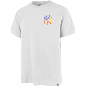 Vêtements T-shirts & Polos '47 Brand 47 TEE MLB NEW YORK YANKEES WORLD SERIES BACKER ECHO WH WASH 