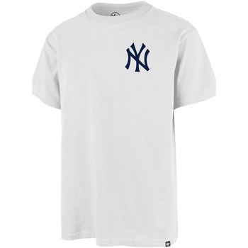 Vêtements T-shirts & Polos '47 Brand 47 TEE MLB NEW YORK YANKEES W SERIES BACKER ECHO WHITE WASH 