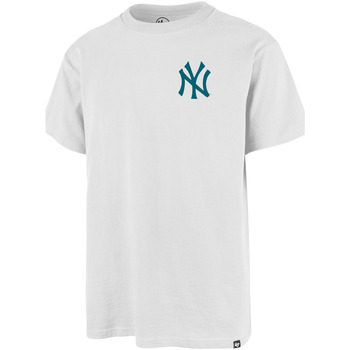 Vêtements T-shirts & Polos '47 Brand 47 TEE MLB NEW YORK YANKEES BACKER ECHO WHITE WASH 