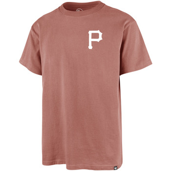 Vêtements T-shirts & Polos '47 Brand 47 TEE MLB PITTSBURGH PIRATES BACKER ECHO SEDONA PINK 