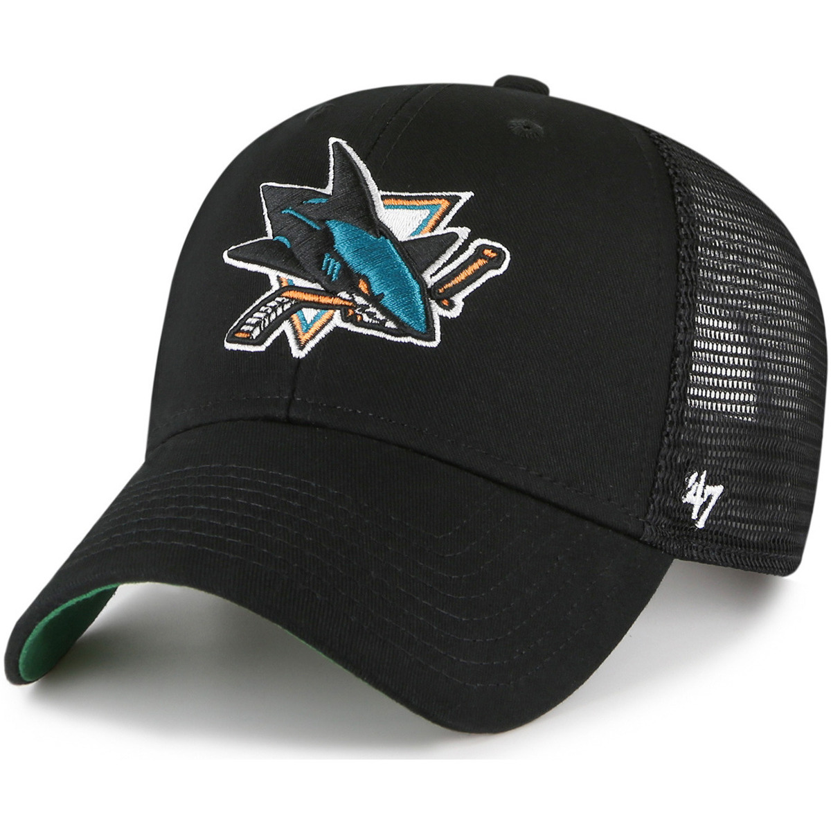 Accessoires textile Casquettes '47 Brand 47 NHL CAP SAN JOSE SHARKS BRANSON MVP BLACK 