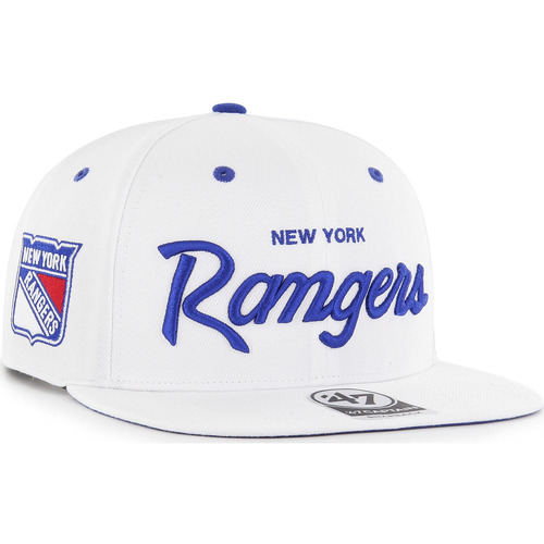 Accessoires textile Casquettes '47 Brand 47 CAP NHL NEW YORK RANGERS CROSSTOWN POP CAPTAIN WHITE 
