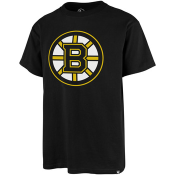 Vêtements T-shirts & Polos '47 Brand 47 NHL TEE BOSTON BRUINS PRINT ECHO JET BLACK 