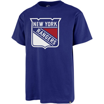 Vêtements T-shirts & Polos '47 Brand 47 NHL TEE NEW YORK RANGERS PRINT ECHO ROYAL 