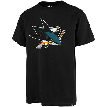Vêtements T-shirts & Polos '47 Brand 47 NHL TEE SAN JOSE SHARKS PRINT ECHO JET BLACK 