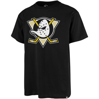 Vêtements T-shirts & Polos '47 Brand 47 NHL TEE ANAHEIM DUCKS PRINT ECHO JET BLACK 
