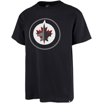 Vêtements T-shirts & Polos '47 Brand 47 NHL TEE WINNIPEG JETS PRINT ECHO FALL NAVY 