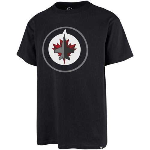 Vêtements PS Paul Smith embroidered logo patch T-shirt '47 Brand 47 NHL TEE WINNIPEG JETS PRINT ECHO FALL NAVY 