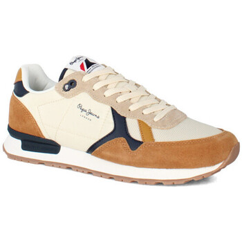 Chaussures Homme Baskets mode Pepe jeans pms40006 brit Beige
