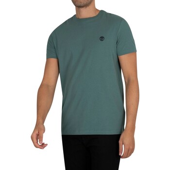 Vêtements Homme T-shirts manches courtes Timberland T-shirt ras du cou ajusté Dun-River Vert