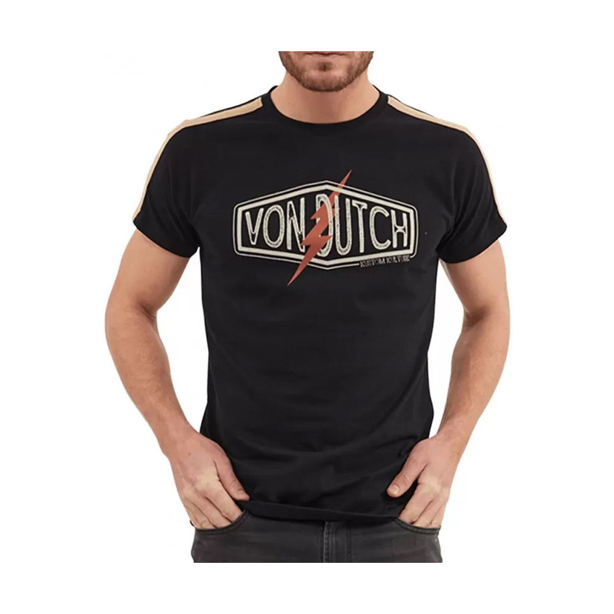 Vêtements Homme T-shirts kompassm & Polos Von Dutch VD/TRC/FLASH Noir