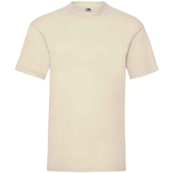 Vêtements Homme T-shirts manches longues Fruit Of The Loom Valueweight Beige