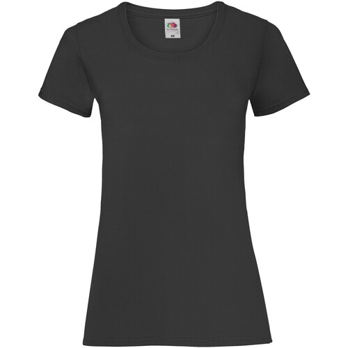 Vêtements Femme T-shirts manches longues Fruit Of The Loom SS77 Noir