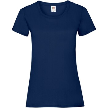 Vêtements Femme T-shirts manches longues Fruit Of The Loom SS77 Bleu