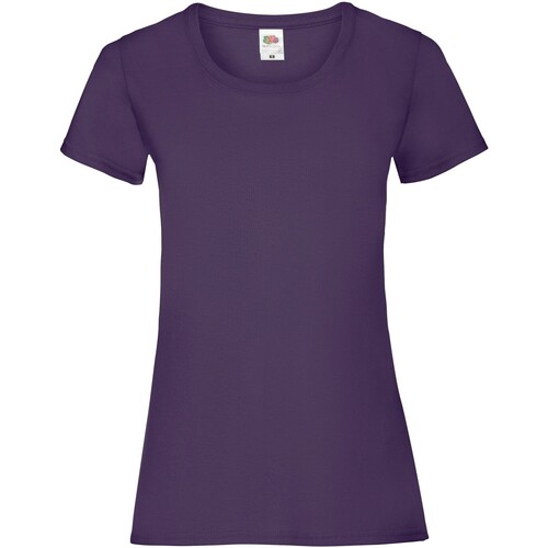 Vêtements Femme T-shirts manches longues Fruit Of The Loom SS77 Violet
