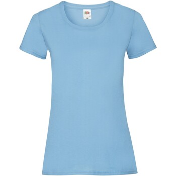 Vêtements Femme T-shirts manches longues Fruit Of The Loom SS77 Bleu