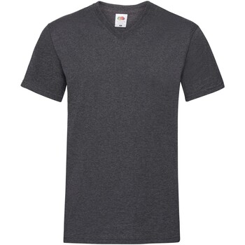 Vêtements Homme T-shirts manches longues Fruit Of The Loom Valueweight Gris