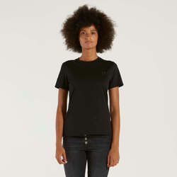 Vêtements Femme T-shirts manches courtes Dondup  Noir