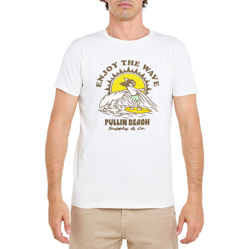 Vêtements Homme T-shirts & Polos Pullin T-shirt origin CHILL Beige