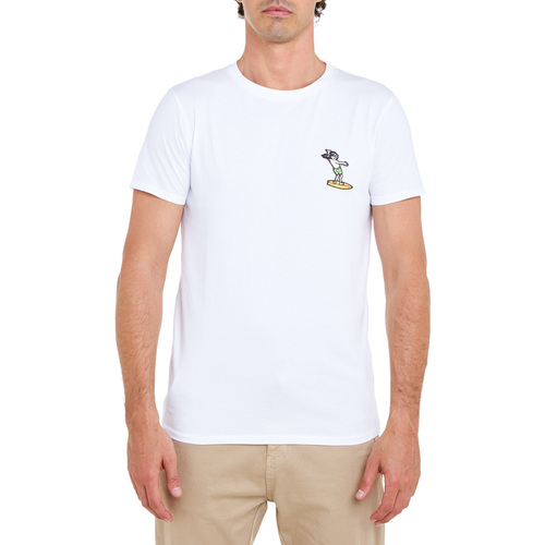 Vêtements Homme Melvin & Hamilto Pullin T-shirt  PARTCHCHILLSURFHITE Blanc