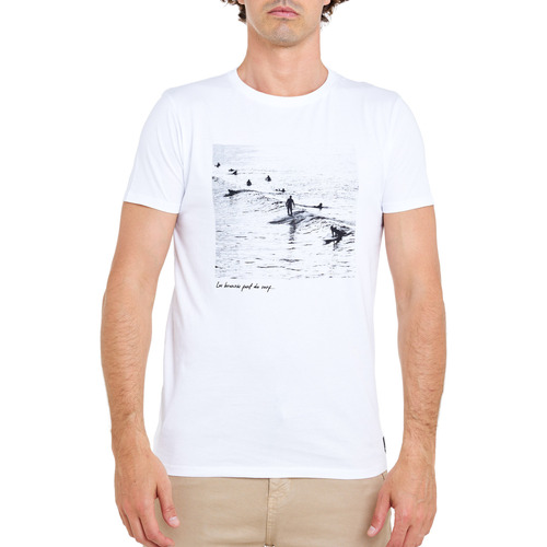 Vêtements Homme Tables basses dextérieur Pullin T-shirt  BRONZES Blanc