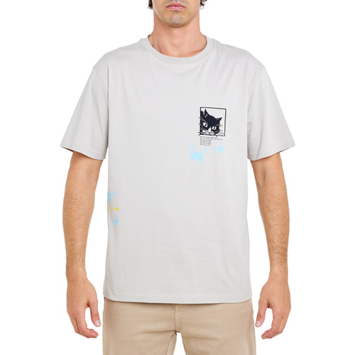 Vêtements Homme T-shirts & Polos Pullin T-shirt  RELAXLOVECATS Gris