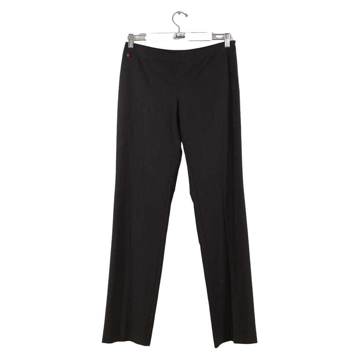 Vêtements Femme Pantalons D&G Pantalon droit en coton Noir