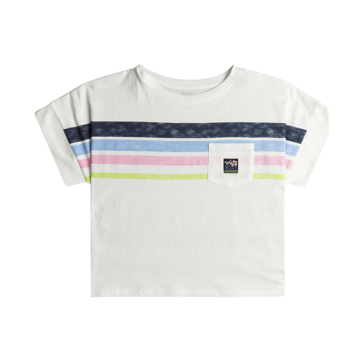 Vêtements Fille T-shirts & Polos Roxy Swimming In The Stars Blanc