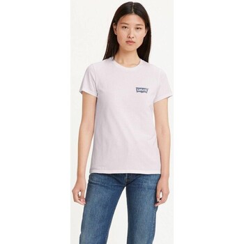 Vêtements Femme Everrick T-shirt In White Cotton Levi's 17369 2490 THE PERFECT TEE Rose