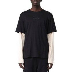 Vêtements Homme Automne / Hiver Disclaimer T-shirt  manches doubles Noir