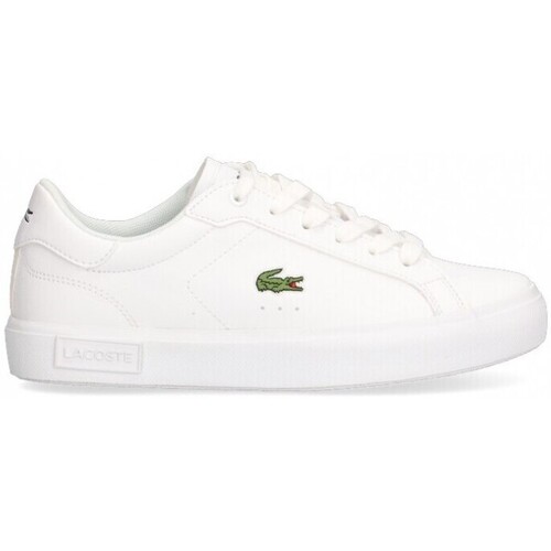 Chaussures Femme Baskets mode rosa Lacoste 74749 Blanc