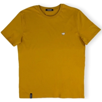 Vêtements Homme T-shirts & Polos Organic Monkey T-Shirt Paper Plane - Mustard Jaune