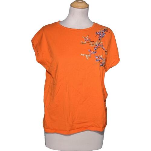 Vêtements Femme T-shirts & Polos Zara top manches courtes  36 - T1 - S Orange Orange