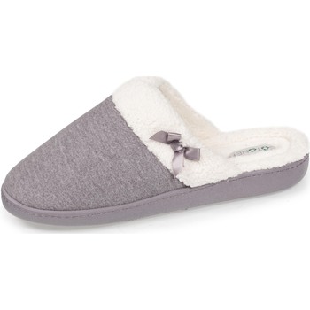 Chaussures Femme Chaussons Isotoner Chaussons Mules Gris
