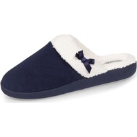 Chaussures Femme Chaussons Isotoner Chaussons Mules Bleu