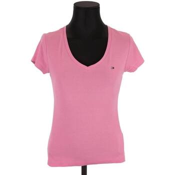Vêtements Femme Débardeurs / T-shirts sans manche Tommy Hilfiger T-shirt en coton Rose