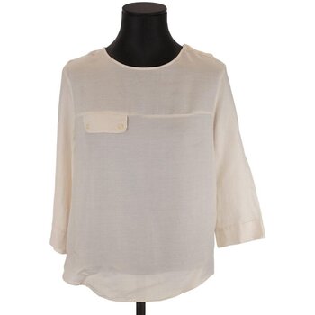 Vêtements Femme Débardeurs / T-shirts sans manche Lacoste Blouse en coton Blanc